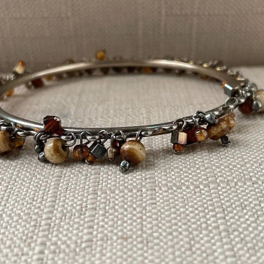 Women Bracelet Silver Tone Beads Fashion Jewelry Wrist Band Unbranded - Picture 5 of 10